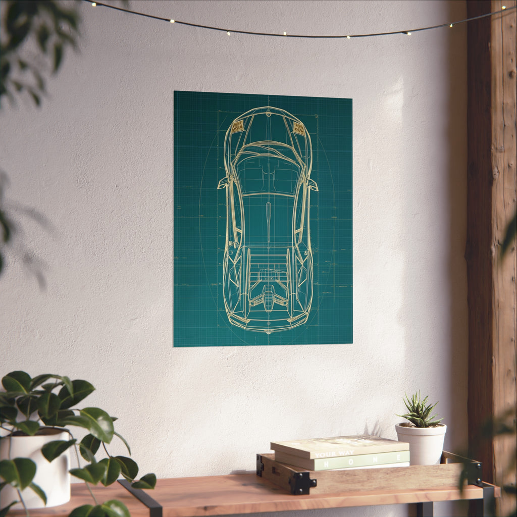 Supercar blueprint
