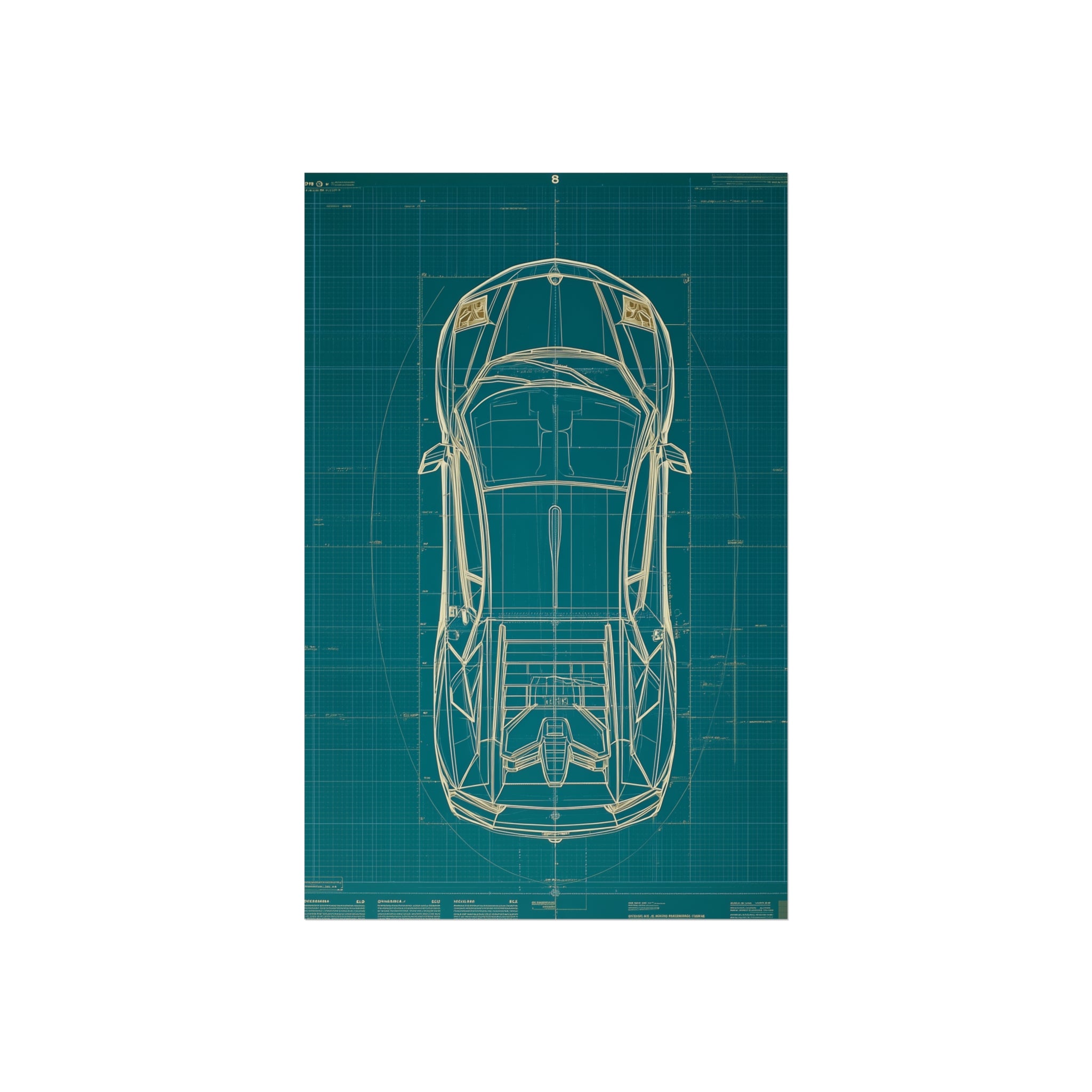 Supercar blueprint