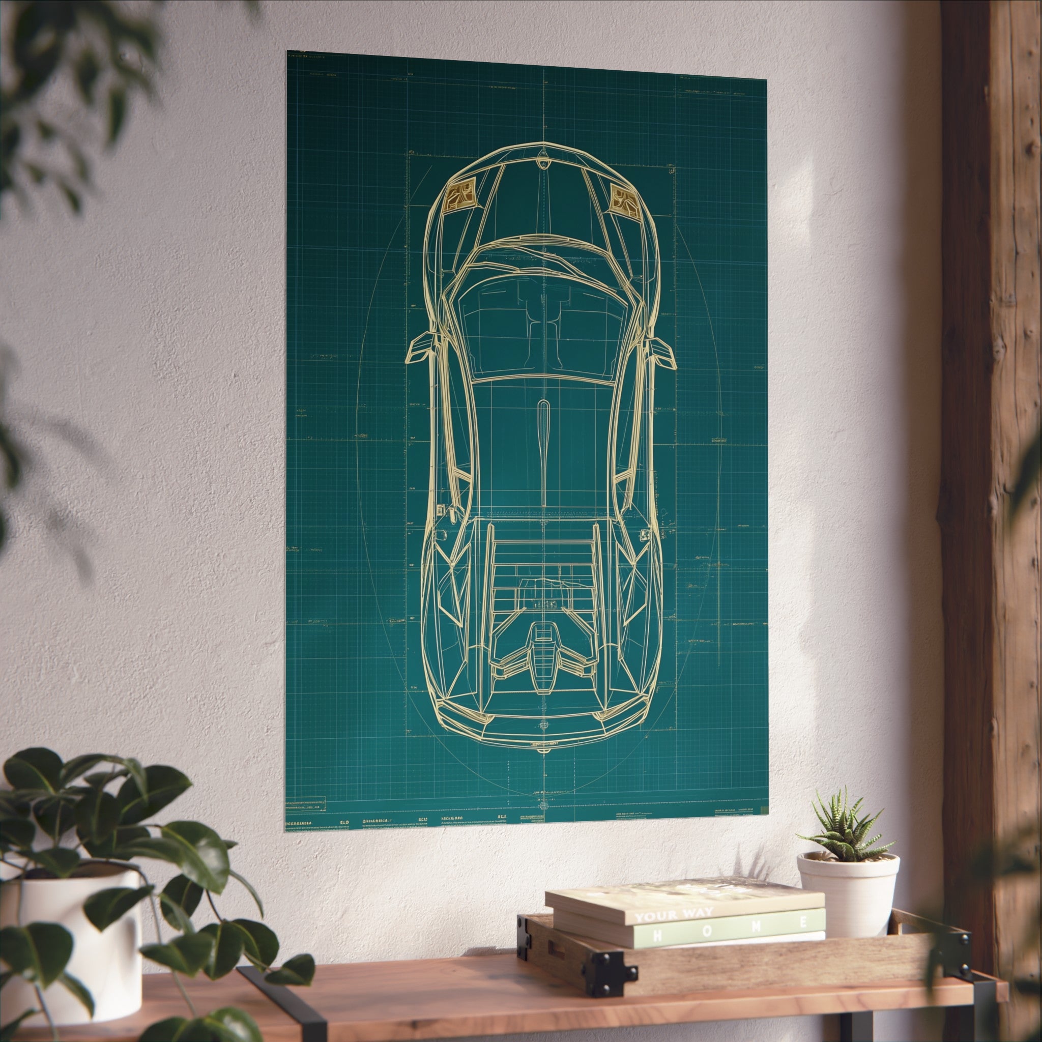 Supercar blueprint