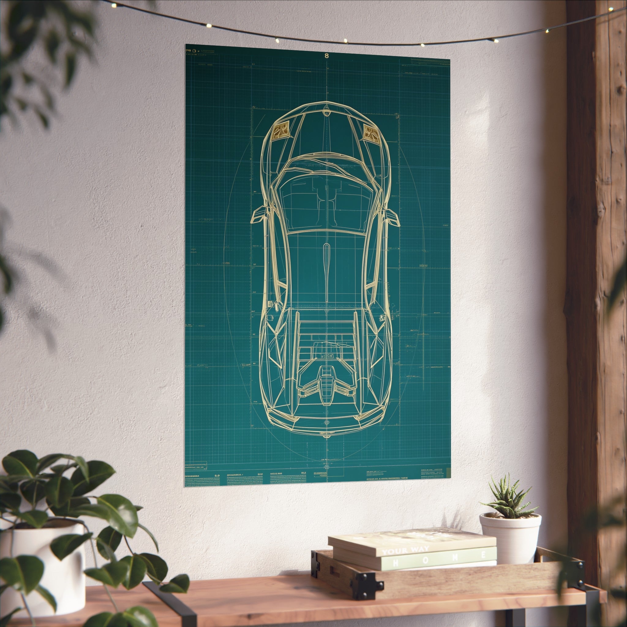 Supercar blueprint
