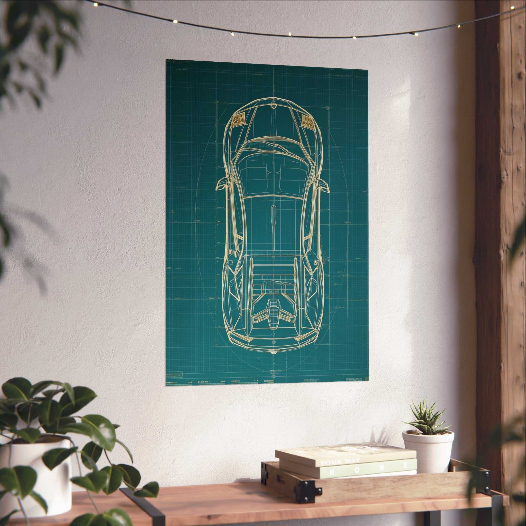 Supercar blueprint