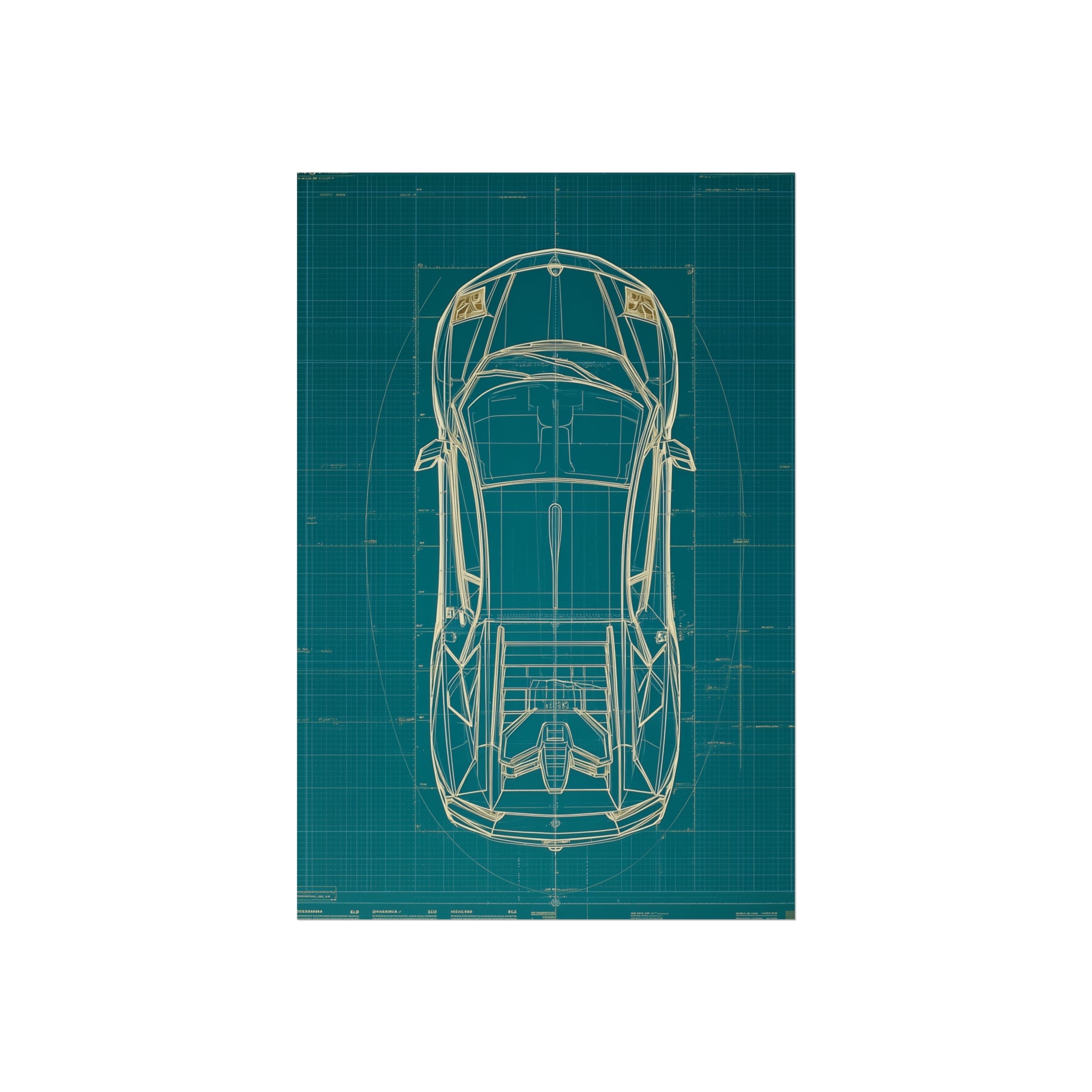 Supercar blueprint