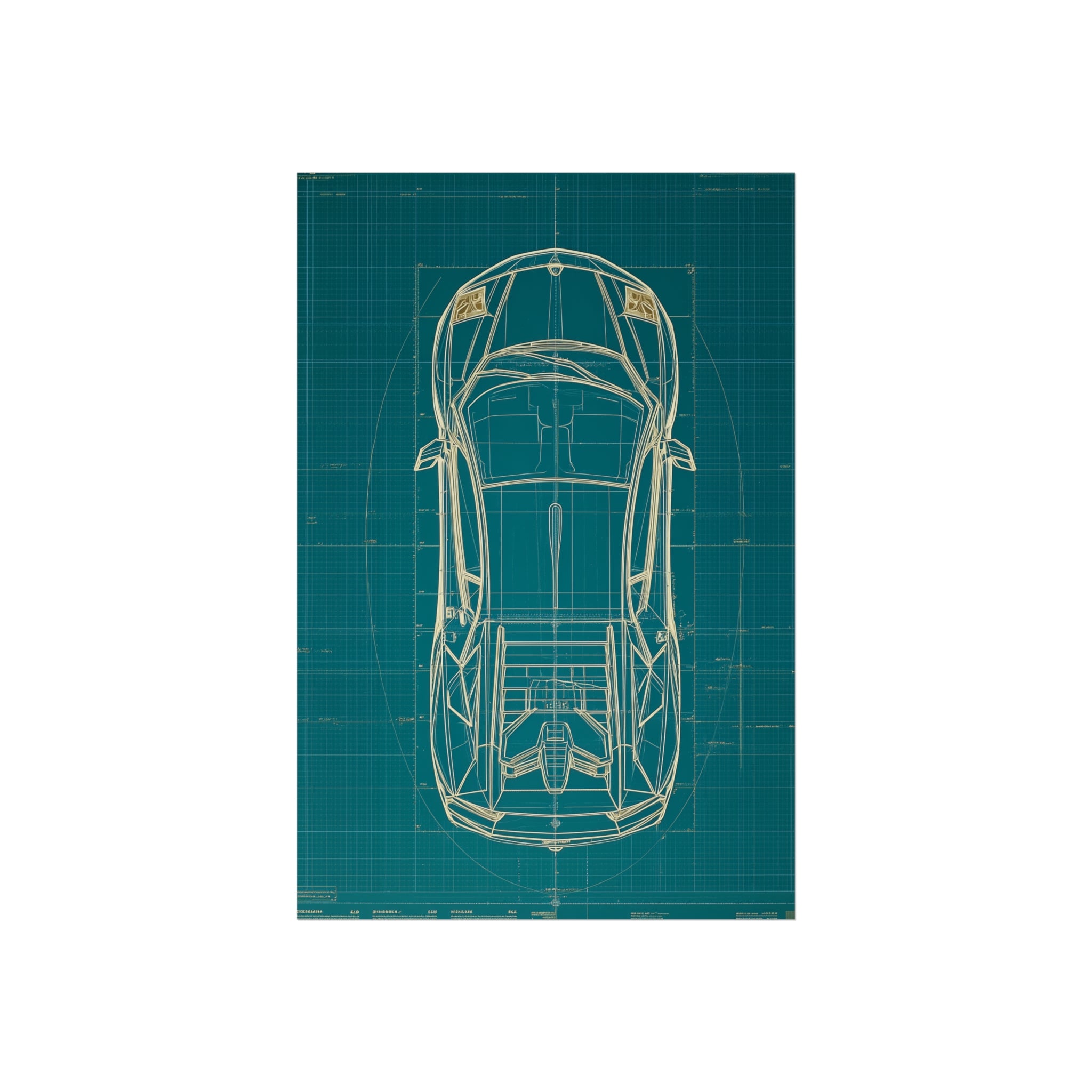 Supercar blueprint