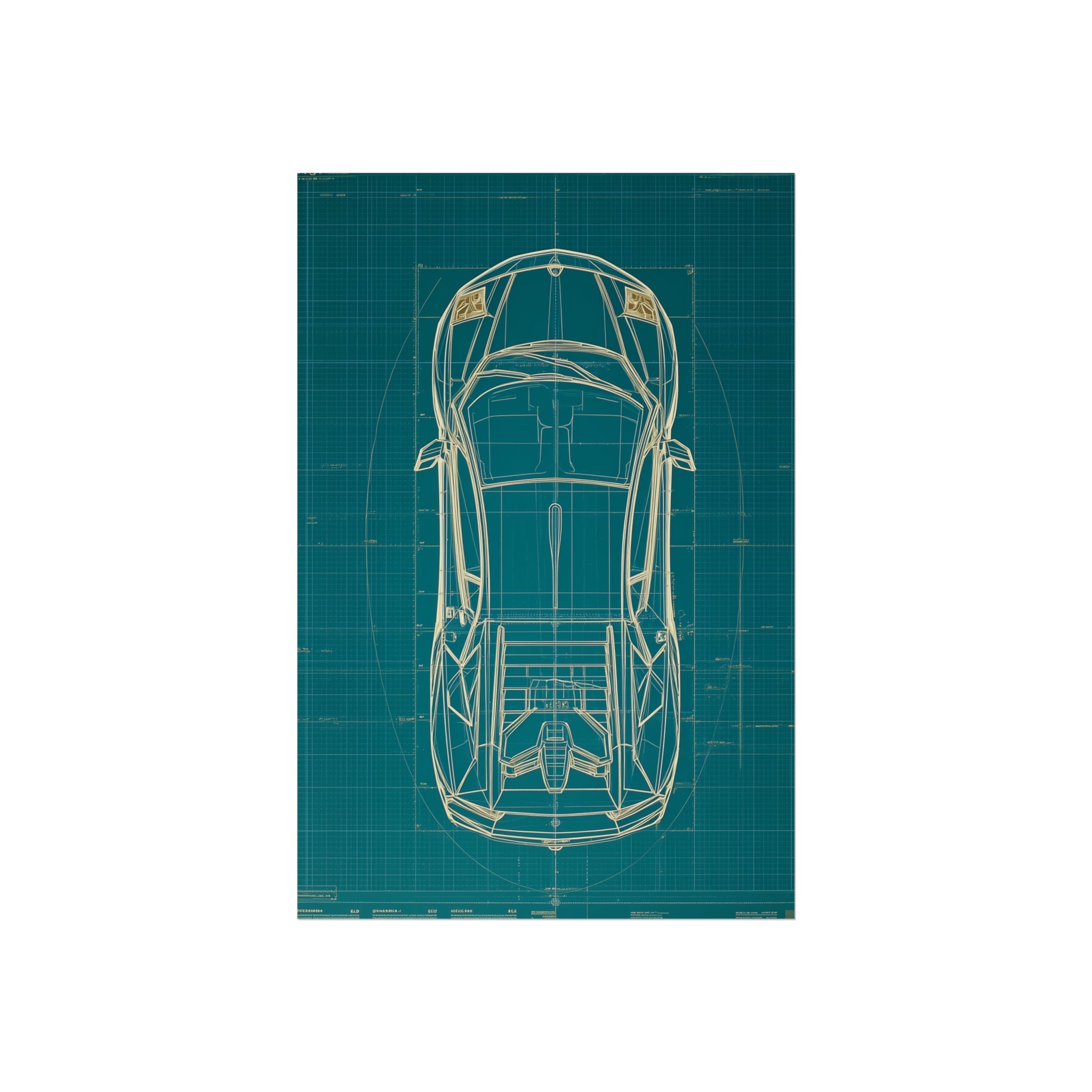 Supercar blueprint