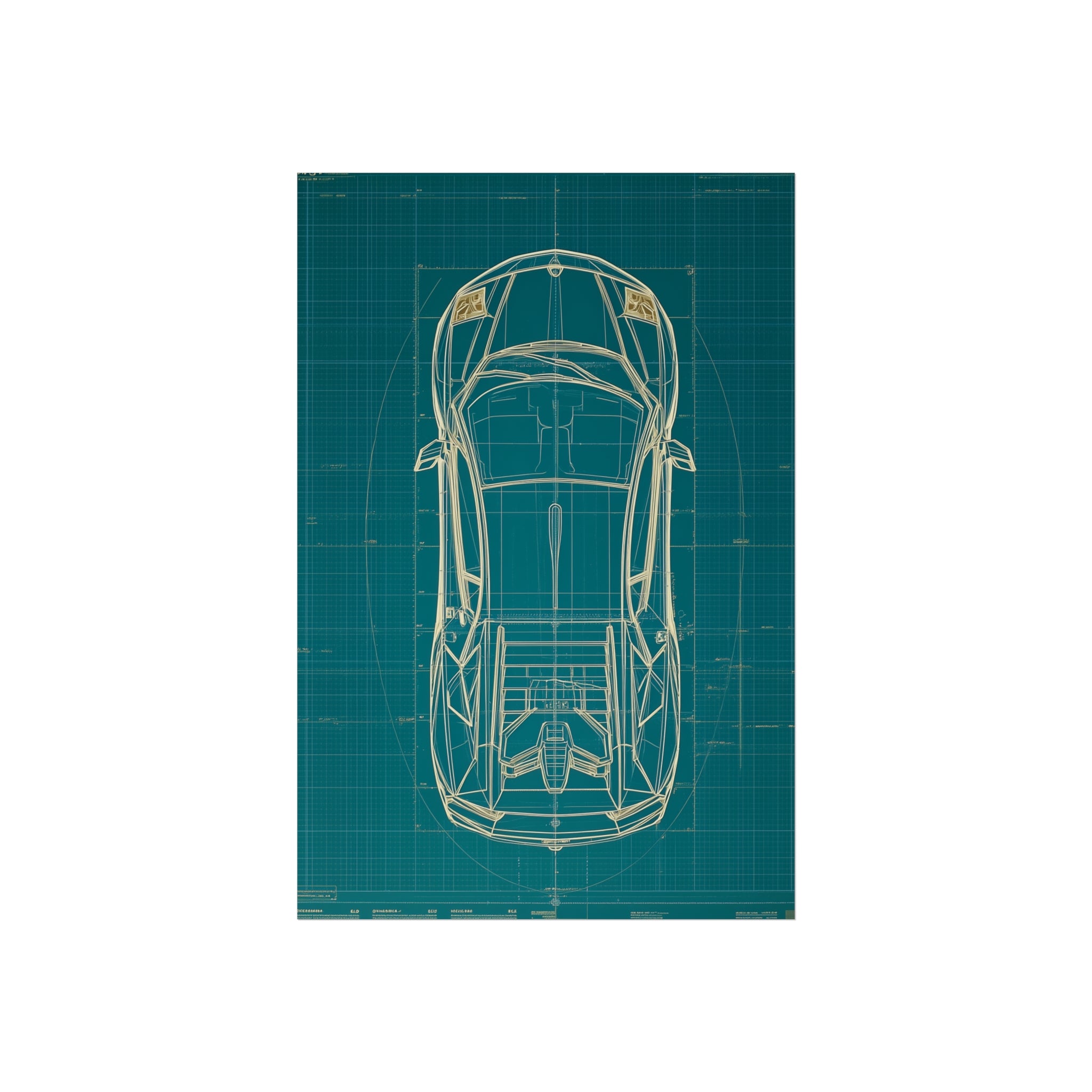 Supercar blueprint